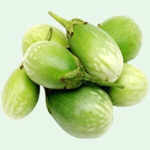 Round Brinjal (Green) – 1 kg